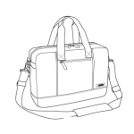 Dibujo para colorear Dibujo De Maletin De Laptop Para Pintar Y Colorear