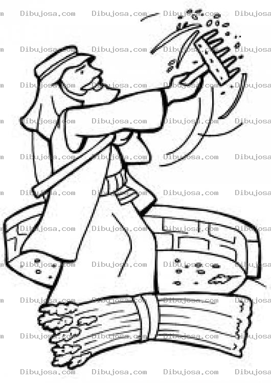 Dibujo para colorear Dibujo Biblico De La Siembra Y La Cosecha Para Colorear