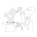 Dibujo para colorear Hipotenusa Y El Triangulo De Pitagoras Dibujo De Pitagoras Para Pintar Y Colorear Mago Pitagoras