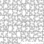 Dibujo para colorear Fondo De Rompecabezas Para Pintar Y Colorear