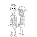 Dibujo para colorear Viernes13 Dibujo De Fredy Cruger Para Pintar Y Colorear Viernes 13