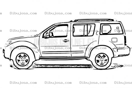 Dibujo para colorear Nissan Path Finder 2011 para colorear