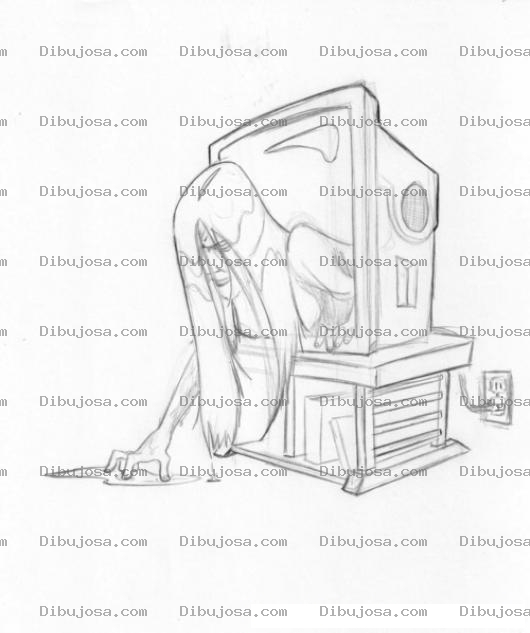 Dibujo para colorear Elaro Pelicula De Miedo Para Pintar Y Colorear Pelicula De Terror El Aro