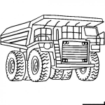 Dibujo para colorear Dibujo De Camion Minero Para Pintar Y Colorear Super Tonka