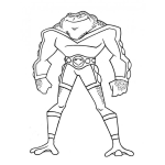 Dibujo para colorear Super Sapo Dibujo De Sapo Super Heroe Para Pintar Y Colorear Al Hombre Sapo