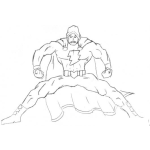 Dibujo para colorear Super Rayo Dibujo De Super Heroe Cholo Desgonzado Para Pintar Y Colorear