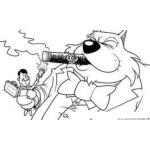 Dibujo para colorear Jefe Gato Dibujo De Un Gato Jefe Apretando Explotando Y Extorcionando A Un Empleado Para Colorear Gaton