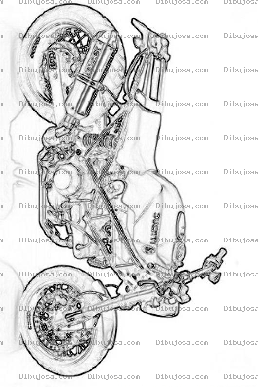 Dibujo para colorear Dibujo De Moto Ducati Para Colorear Y Pintar