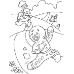 Dibujo para colorear Corre Que Te Corre Y Correras Yo Soy De Bizcocho Y Corro Mas Cuento Del Hombrecillo De Bizcocho Para Pintar Y Colorear El Cuento Del Muneco De Jenjibre Que Escpaba De Ser Comido