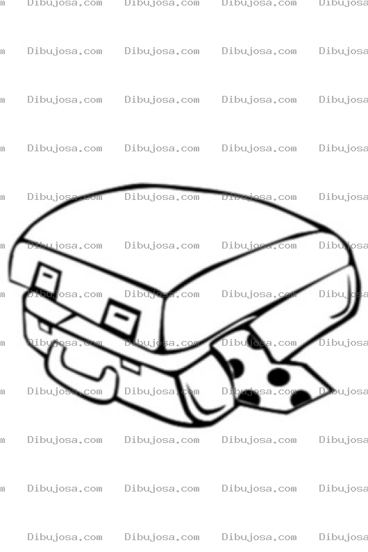 Dibujo para colorear Pintar Maleta