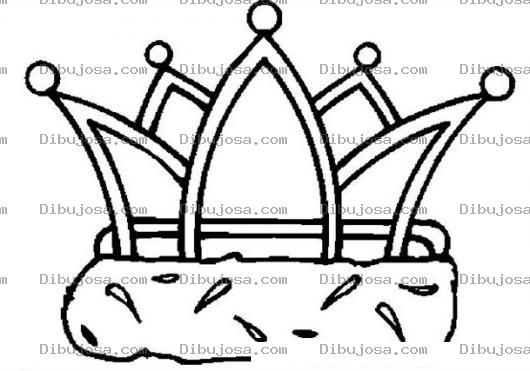 Dibujo para colorear Colorear Corona De Rey