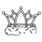 Dibujo para colorear Colorear Corona De Rey