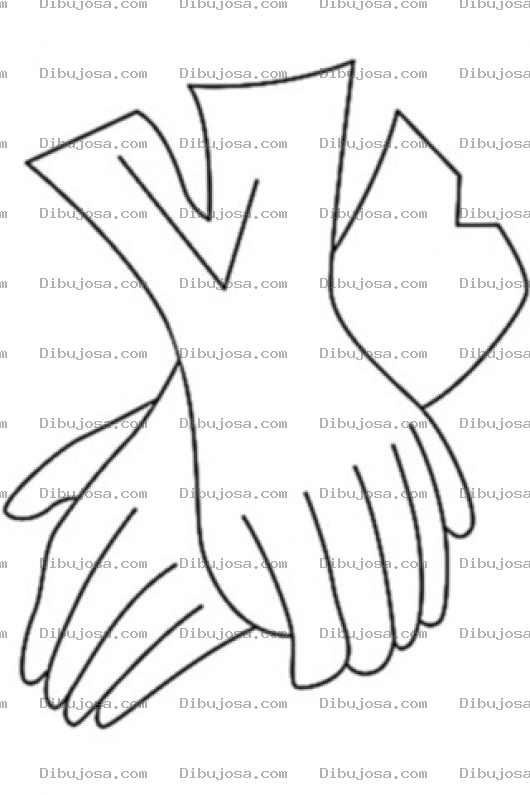 Dibujo para colorear Colorear Guantes De Mujer