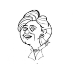 Dibujo para colorear Hillary Clinton Dibujo De Jilari Clinton Para Pintar Y Colorear