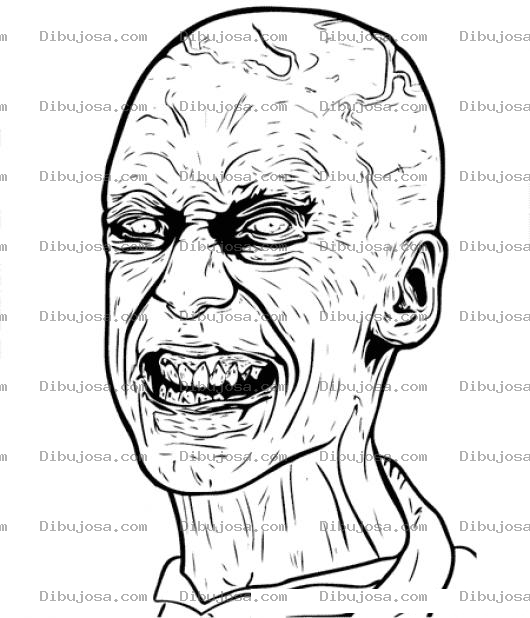 Dibujo para colorear Cara Quemada De Viernes 13 Dibujo De Fredi Cruger Para Pintar Y Colorear