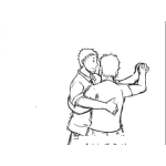 Dibujo para colorear Pareja De Hombres Bailando Juntos Para Colorear