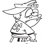 Dibujo para colorear Patojo Baboso Para Colorear