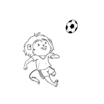 Dibujo para colorear Dibujo De Leoncito Futbolista Para Pintar Y Colorear Leon Jugando Futbol