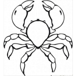 Dibujo para colorear Colorear Cangrejito Tenazudo