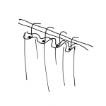 Dibujo para colorear Dibujo De Una Cortina De Bano Para Pintar Y Colorear