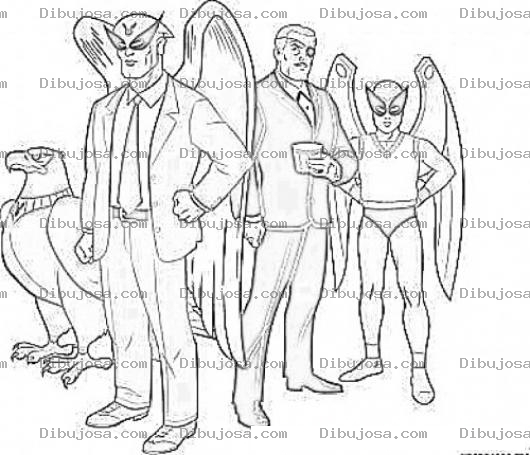 Dibujo para colorear Pajaros Super Heroes Para Colorear Birdman