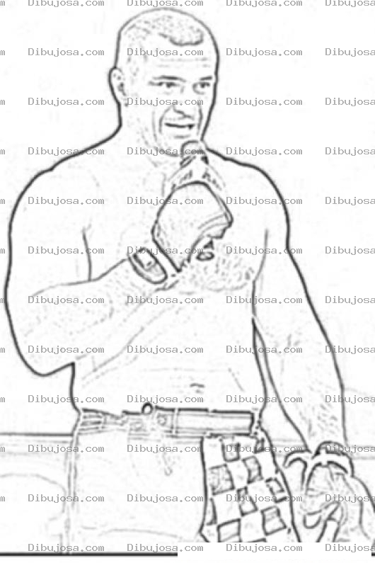 Dibujo para colorear Mirko Crocop Mma Fighter Coloring Page