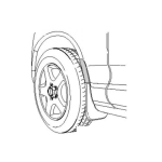 Dibujo para colorear Llanta Trasera Para Pintar Y Colorear