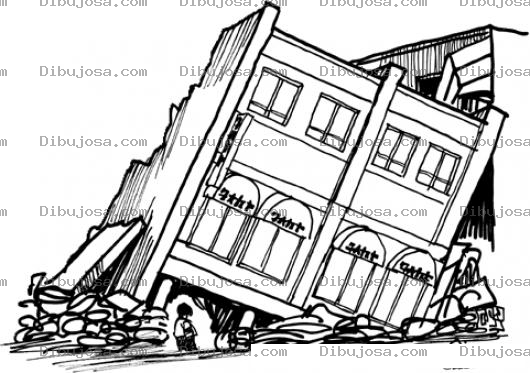 Dibujo para colorear Terremoto En Guatemala Para Colorear
