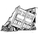Dibujo para colorear Terremoto En Guatemala Para Colorear