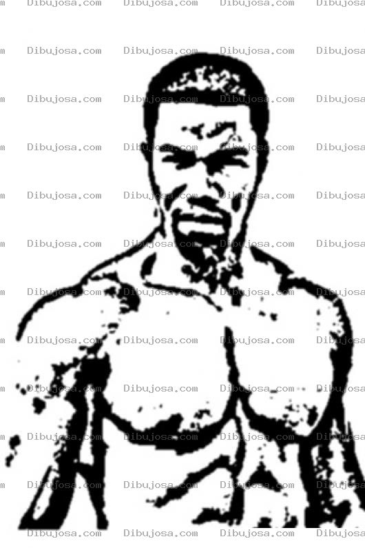 Dibujo para colorear Michael Jai White Undisputed 2 Coloring Page