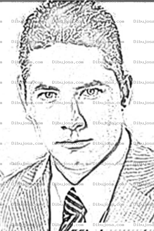 Dibujo para colorear Fernandodelrincon Dibujo De Fernando Del Rincon Presentador De Noticias De Cnn Para Pintar Y Colorear