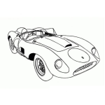 Dibujo para colorear Colorear Ferrari descapotable