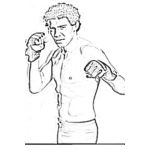 Dibujo para colorear Gilbert El Nino Melendez Peleador De Mma En Strikeforce Para Pintar