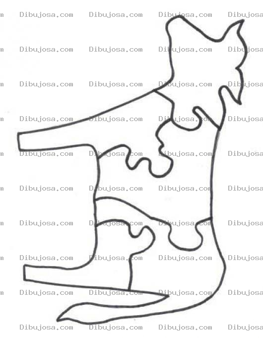 Dibujo para colorear Rompecabezas De Vaca Para Imprimir Recortar Y Colorear