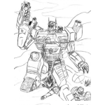 Dibujo para colorear Dibujo De Un Transformer Para Pintar Y Colorear Transformers