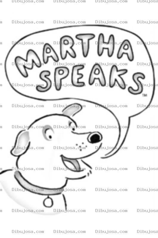 Dibujo para colorear Dibujo De Marta Habla Para Coloreara Martha Speaks Coloring Page