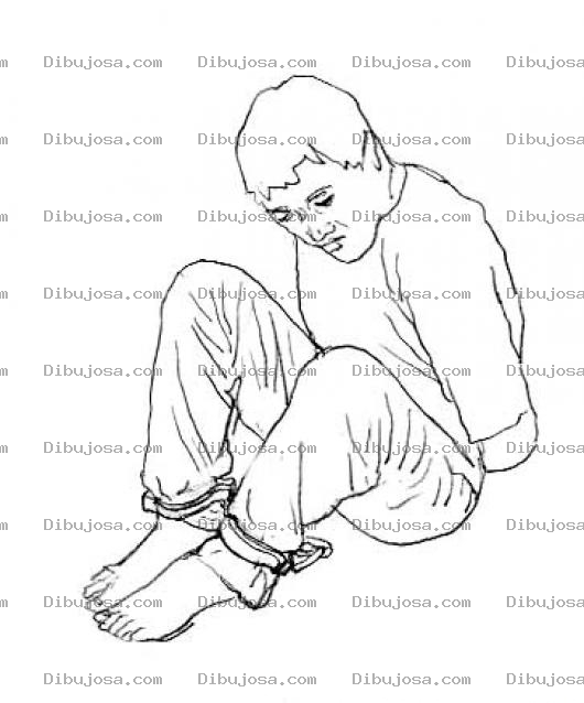 Dibujo para colorear Secustrado Dibujo De Rehen Retenido Y Amarrado Para Pintar Y Colorear Hombre Ilegalmente Privado De Libertad