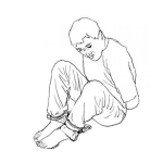 Dibujo para colorear Secustrado Dibujo De Rehen Retenido Y Amarrado Para Pintar Y Colorear Hombre Ilegalmente Privado De Libertad