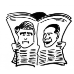Dibujo para colorear Noticias De Romney Y Obama Para Pintar Y Colorear Votaciones De Usa 2012