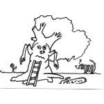 Dibujo para colorear Ceiba Mocha Dibujo De Arbol Herido Para Pintar Y Colorear