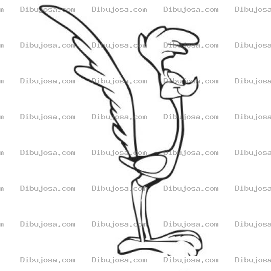 Dibujo para colorear Dibujo Del Correcaminos Para Pintar Y Colorear Pajaro De Corre Camino Beep Beep