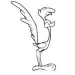 Dibujo para colorear Dibujo Del Correcaminos Para Pintar Y Colorear Pajaro De Corre Camino Beep Beep