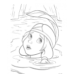 Dibujo para colorear Indita En Un Pantano Para Pintar Y Colorear