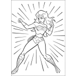 Dibujo para colorear Colorear Mujer Maravilla