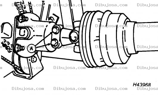 Dibujo para colorear Dibujo Del Guardapolvo De Una Muleta De Carro Para Pintar Y Colorear El Bushing De Una Barilla De Direccion Para Colorear Repuestos De Coche