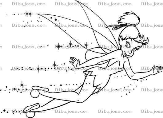 Dibujo para colorear Dibujos De Campanita Para Colorear En Linea