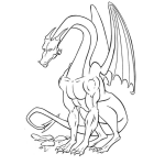 Dibujo para colorear Dibujos Para Colorear Dragon
