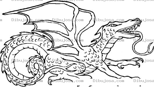 Dibujo para colorear Dibujo Para Colorear Dragon