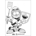 Dibujo para colorear Sir Lunchalot Garfield