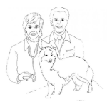 Dibujo para colorear Esposos Veterinarios Para Colorear